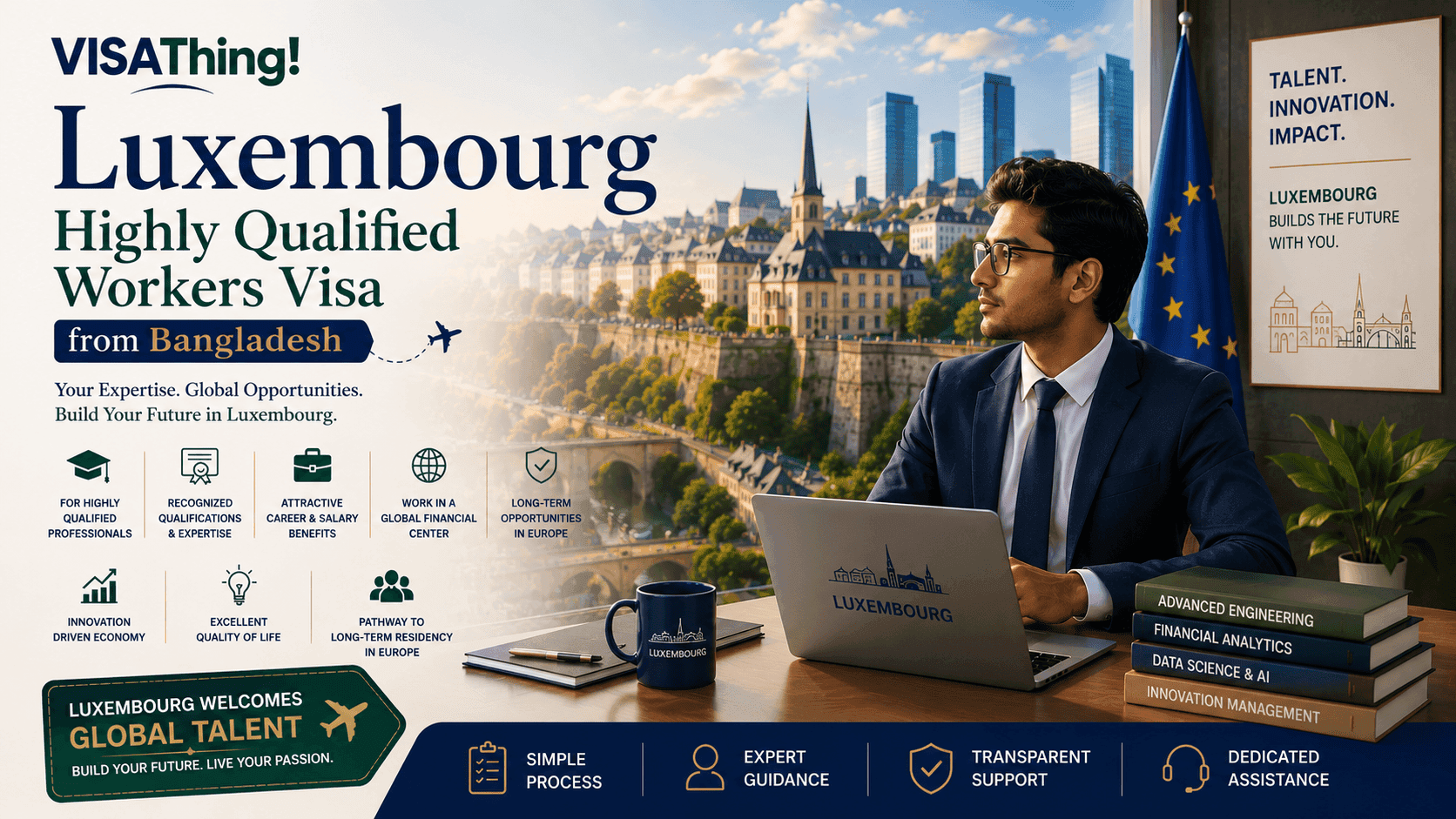 Luxembourg Highly Qualified Workers (EU Blue Card) Visa from Bangladesh