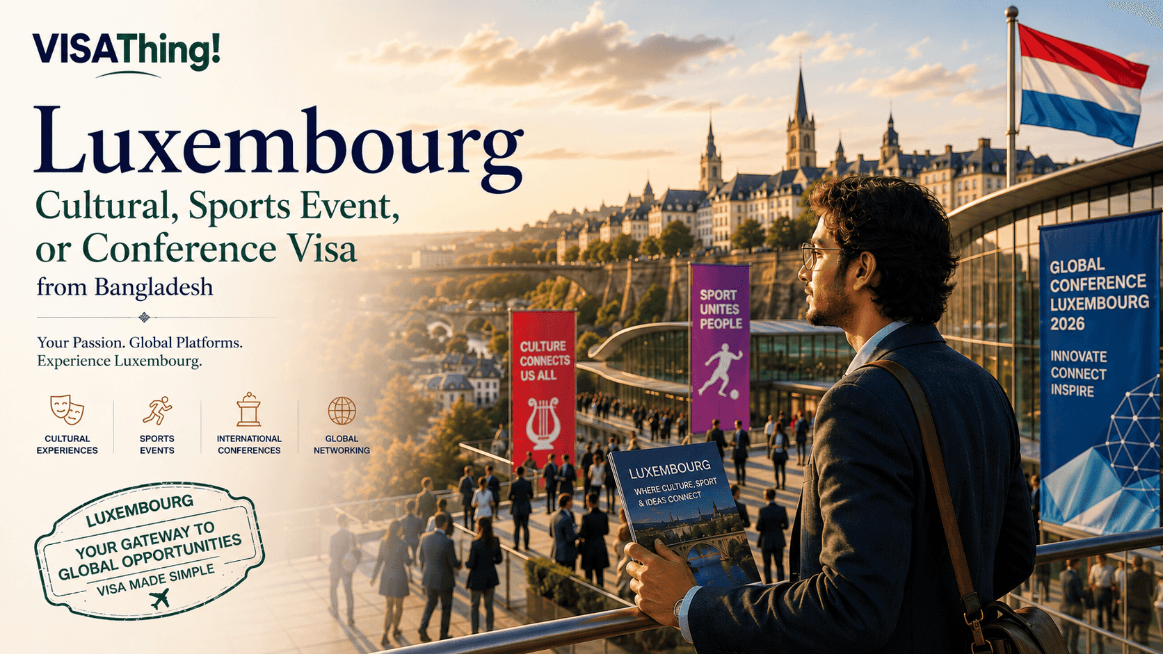 Luxembourg Cultural, Sport Event, or Conference Visa from Bangladesh