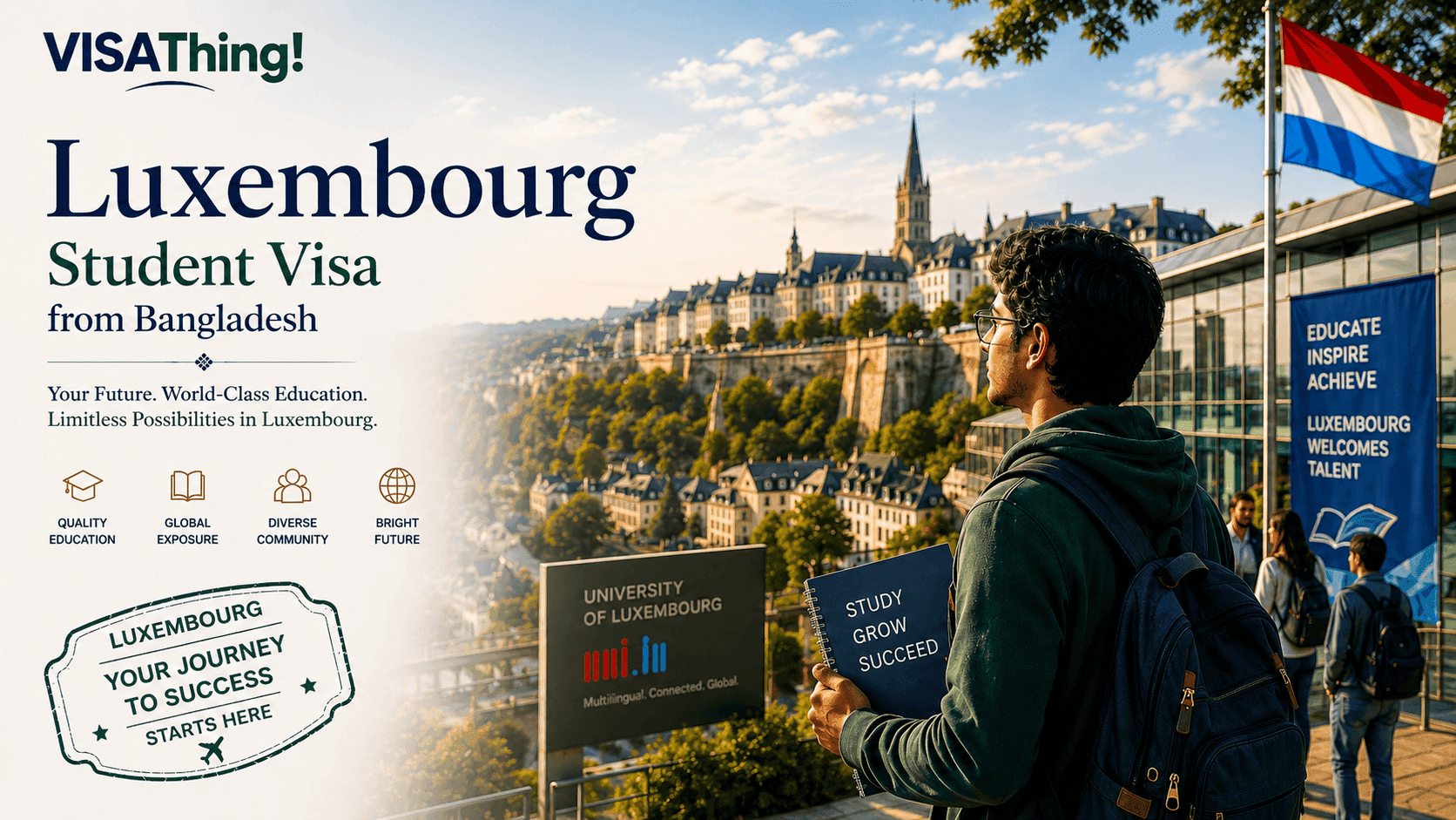 Luxembourg Student Visa from Bangladesh