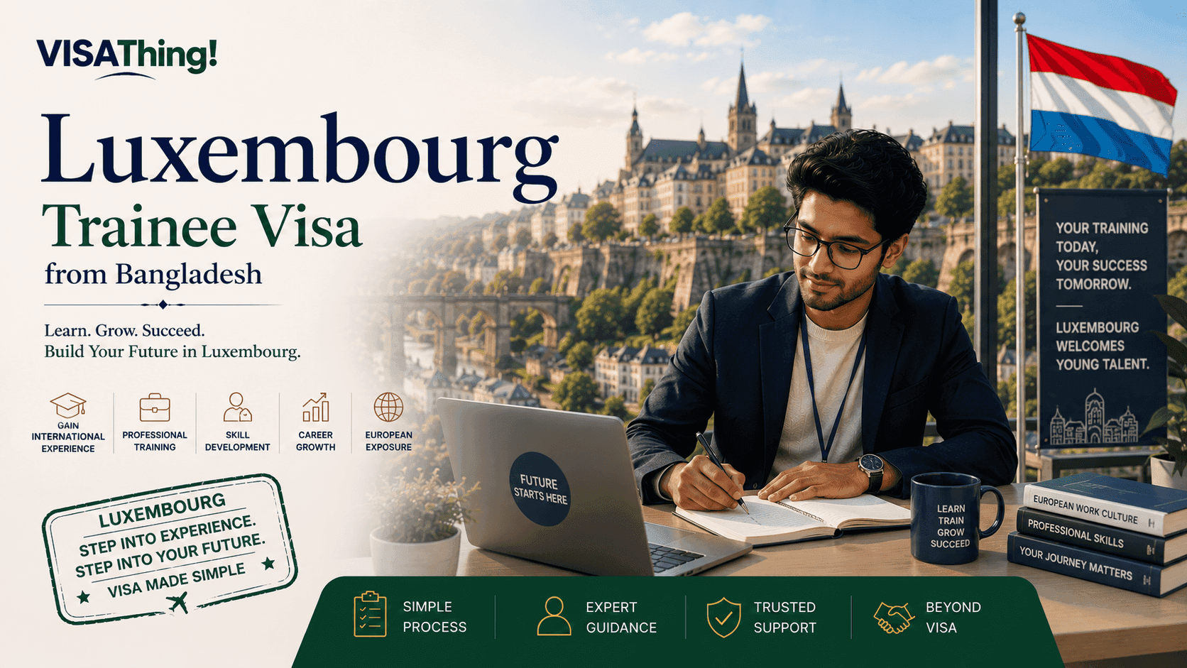 Luxembourg Trainee Visa from Bangladesh