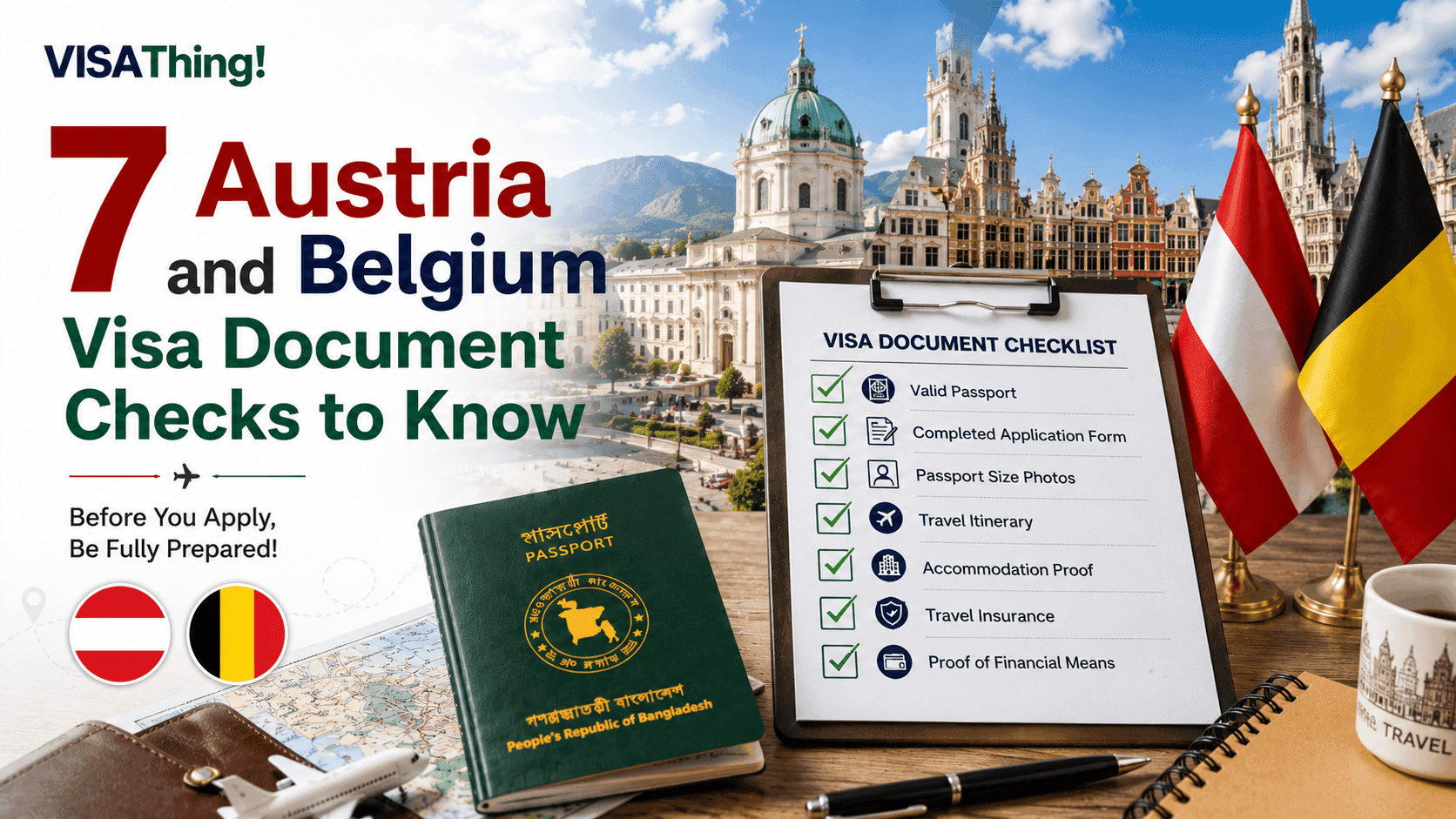 7 Austria and Belgium visa document checks for Bangladeshi applicants