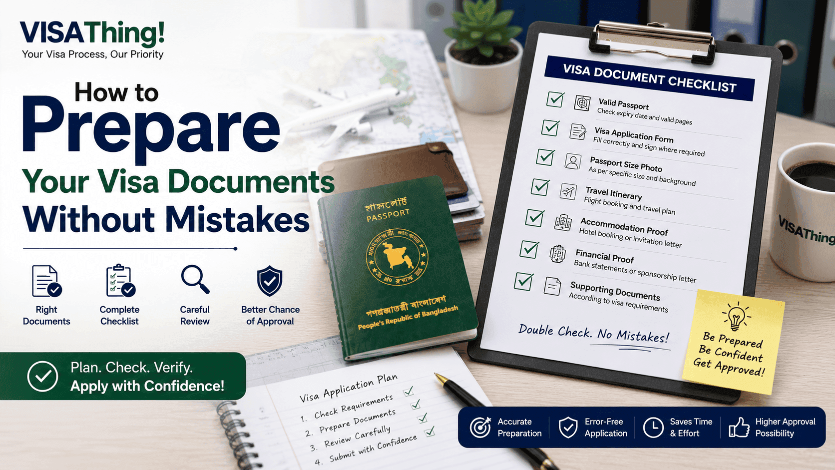 How to prepare visa documents without mistakes for Bangladeshi applicants