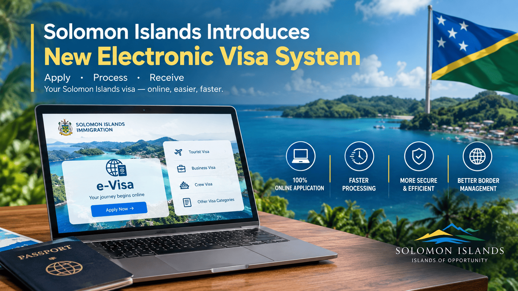 Solomon Islands Introduces New Electronic Visa System